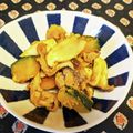 龍青空ママ's cooksnap of when they made エリンギとかぼちゃの豚肉炒め.