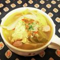 龍青空ママ's cooksnap of when they made トマトとキャベツのチーズ卵スープ.