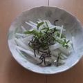 きらり流れ星's cooksnap of when they made 香るごま油！大根の塩こんぶ青じそあえ.