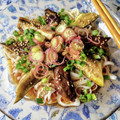 在宅勤務のおじさん's cooksnap of when they made なすの揚げびたしとみょうがのぶっかけ素麺.