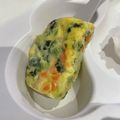 きなこあめ＊'s cooksnap of when they made 【離乳食後期】レンチン手づかみ卵焼き.