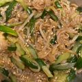 海老ふりゃ〜's cooksnap of when they made 簡単おいしいモヤシの中華サラダ.