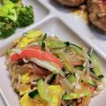ちょちょこ✫'s cooksnap of when they made しらたき胡瓜カニカマ卵で冷やし中華の味。.