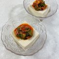 みぽぽ37's cooksnap of when they made キムチオクラ冷奴☆夏野菜☆ダイエット.