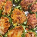 はたらくママ's cooksnap of when they made 簡単おつまみ♪ピーマンの納豆キムチ詰め.