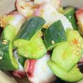YU♡CO's cooksnap of when they made 驚愕レシピ 叩き胡瓜とタコの豆板醤あえ物.