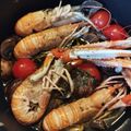 canadawhistler's cooksnap of when they made 白wineに合う～アカザエビのアヒージョ.