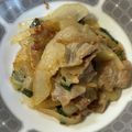 sachimaimo's cooksnap of when they made 豚バラ肉とたまねぎのぽん炒め.