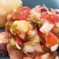 ふぁんころ's cooksnap of when they made 鯖缶でサルササラダ.