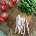 Ruriluru's cooksnap of when they made ハムの切り方☆冷やし中華などに.