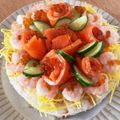 ＫAＫA's cooksnap of when they made 誕生日に☆お寿司のケーキ.