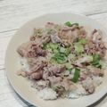パンダ８２３'s cooksnap of when they made 【時短】ネギ塩豚丼.
