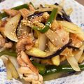 ミアンミアン's cooksnap of when they made ポン酢でさっぱり♪なすと鶏肉の炒め物.