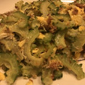 お料理勉強中、、's cooksnap of when they made ゴーヤと卵の炒めもの.