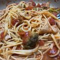 murmur77's cooksnap of when they made 豚ばら肉でワンランク上のトマトパスタ。.