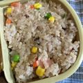 クック49L4Ho☆'s cooksnap of when they made ■簡単一人ランチ■チャーハン味ご飯お弁当.
