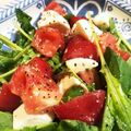 おじ☆さん's cooksnap of when they made トマトとモッツァレラ、ルーコラのサラダ.