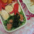 2児ママみきてぃ's cooksnap of when they made お弁当 ♪ほうれん草と魚肉ソーセージ炒め.