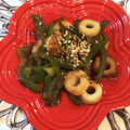 tikariri's cooksnap of when they made ちくわとピーマン炒め☆.
