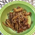 tikariri's cooksnap of when they made カリカリごぼうと豚肉の甘辛炒め.