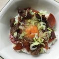Ruriluru's cooksnap of when they made ぼっかけ丼♪（牛すじ煮込み）.