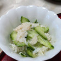mielle's cooksnap of when they made 蟹とキュウリワカメの酢の物◎.