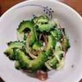 なおこの台所's cooksnap of when they made ゴーヤとみょうがのナムル.