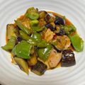 クックC7NZV5☆'s cooksnap of when they made 辛うま！鶏肉とピーマンとナスの豆板醤炒め.