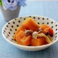 runa10's cooksnap of when they made 早い☆簡単☆カボチャとシメジのレンジ煮.