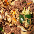 クックタマネギ's cooksnap of when they made 舞茸と牛肉のすき焼き風炒め☆お肉柔らか！.