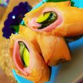 みい5151's cooksnap of when they made フライパンでズッキーニとチーズの春巻き.