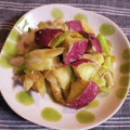 ペキのリリー's cooksnap of when they made さつま芋と白ネギのチーズ和え【作り置き】.