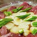 みきんどる's cooksnap of when they made かつおのたたき★にんにくポン酢だれ.