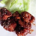 nonopeko's cooksnap of when they made 唐揚げリメイク☆甘辛コチュジャンだれ.