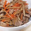 あさここなっつ's cooksnap of when they made ☆豚バラ肉できんぴらごぼう☆.