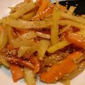 ももけら's cooksnap of when they made 人参とじゃがいものきんぴら.