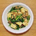 コムギ大好き's cooksnap of when they made 豆腐・ニラ・ミンチのとろとろ炒め♪.