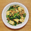 コムギ大好き's cooksnap of when they made 豆腐・ニラ・ミンチのとろとろ炒め♪.