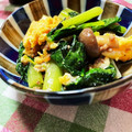 クックDGCFO3☆'s cooksnap of when they made ☆栄養満点☆小松菜とひき肉の卵炒め.