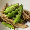 yummy?'s cooksnap of when they made エリンギとアスパラのおつまみ炒め物.