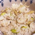 suimaen's cooksnap of when they made 【みくり飯】生姜の炊き込みご飯.
