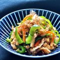 お料理ニャロメ's cooksnap of when they made おかか入り☆ピーマンと油揚げの金平風.