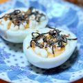 なおミール's cooksnap of when they made 速攻おつまみ☆ゆで卵＋塩昆布＆マヨ.