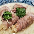 ニョニョちゃん's cooksnap of when they made 簡単！水菜の豚バラ巻きレンジ蒸し.