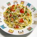 もぐ・ω・くま's cooksnap of when they made しらすとトマトの冷製パスタ【混ぜるだけ】.