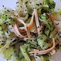 Poochcook's cooksnap of when they made レタス大量消費☆カニカマレタスのお浸し.