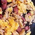 aosou's cooksnap of when they made 弁当にも！じゃがいもとウィンナーの卵炒め.