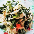 かわゆう1211's cooksnap of when they made もやしとわかめのオイマヨサラダっ酢☆.