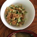 Ruriluru's cooksnap of when they made 沢庵きゅうり納豆.