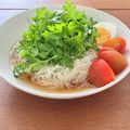 Etsu☆ko's cooksnap of when they made パクチーのっけぶっかけ冷やしそうめん.